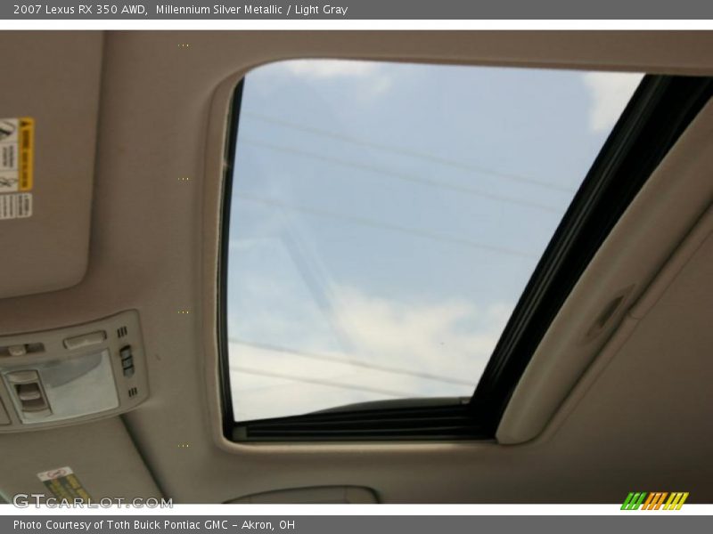 Millennium Silver Metallic / Light Gray 2007 Lexus RX 350 AWD