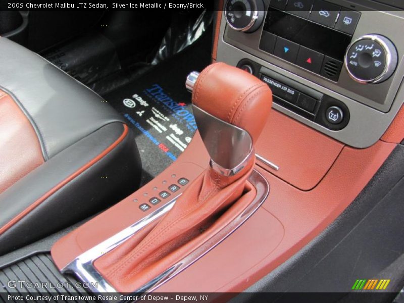 Silver Ice Metallic / Ebony/Brick 2009 Chevrolet Malibu LTZ Sedan