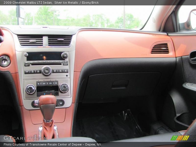 Silver Ice Metallic / Ebony/Brick 2009 Chevrolet Malibu LTZ Sedan