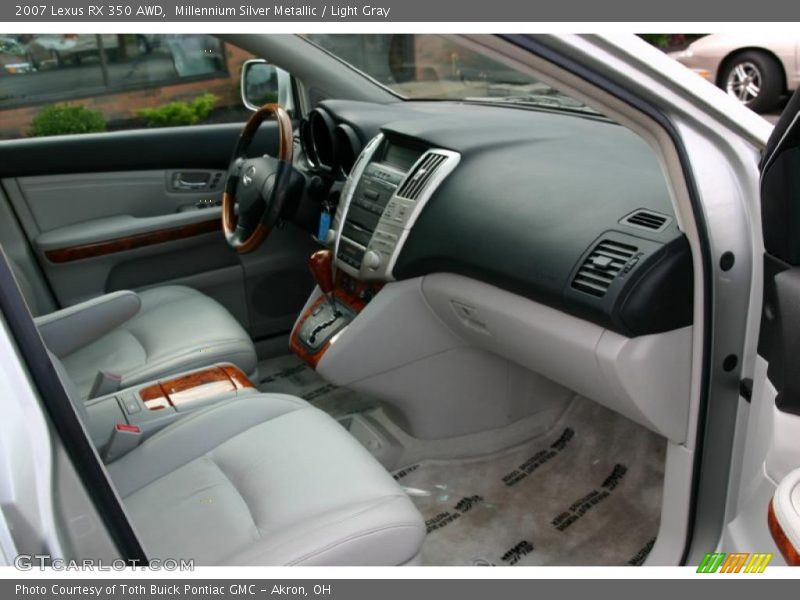 Millennium Silver Metallic / Light Gray 2007 Lexus RX 350 AWD