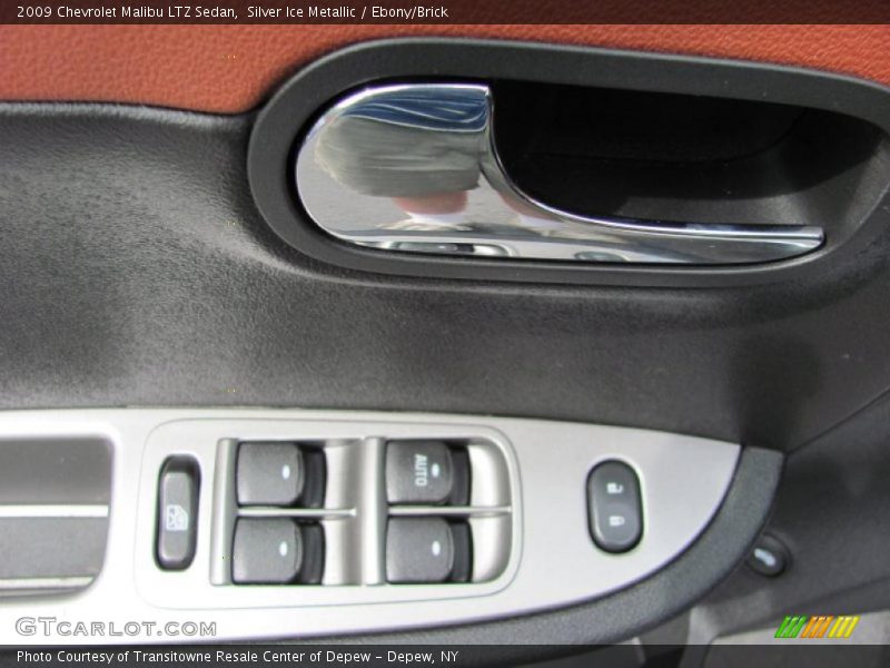 Silver Ice Metallic / Ebony/Brick 2009 Chevrolet Malibu LTZ Sedan
