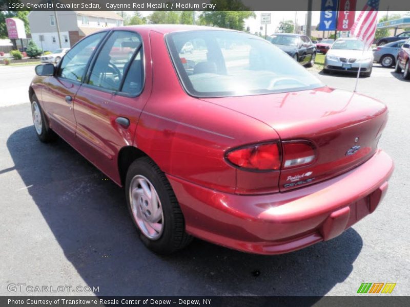 Cayenne Red Metallic / Medium Gray 1999 Chevrolet Cavalier Sedan