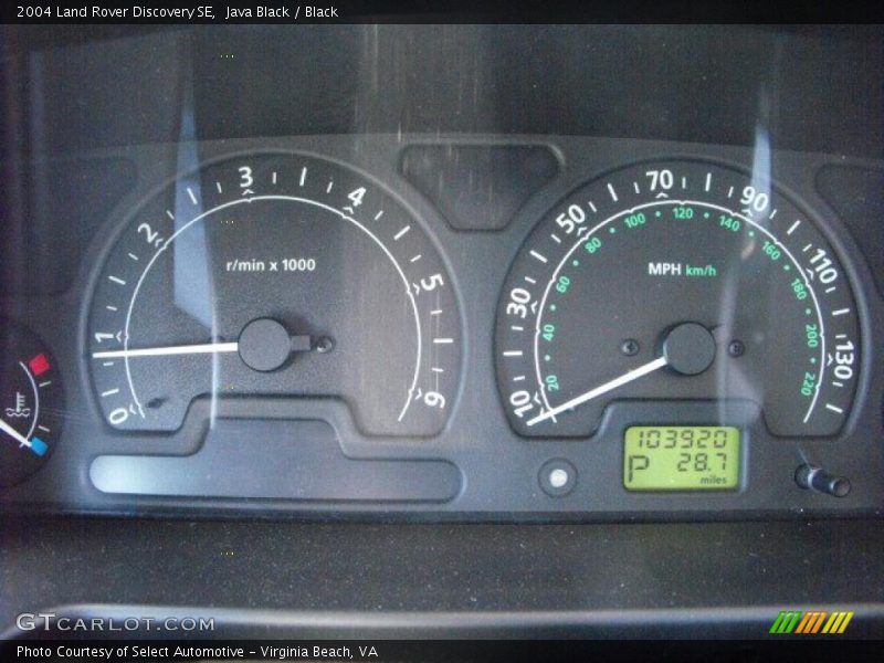 Java Black / Black 2004 Land Rover Discovery SE