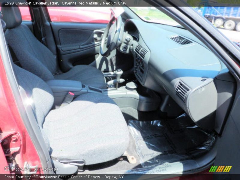 Cayenne Red Metallic / Medium Gray 1999 Chevrolet Cavalier Sedan