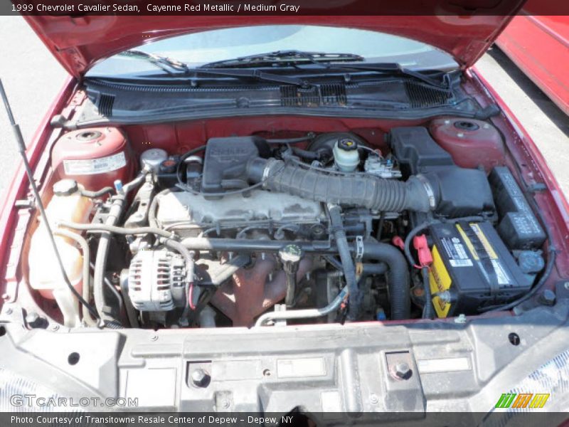 Cayenne Red Metallic / Medium Gray 1999 Chevrolet Cavalier Sedan