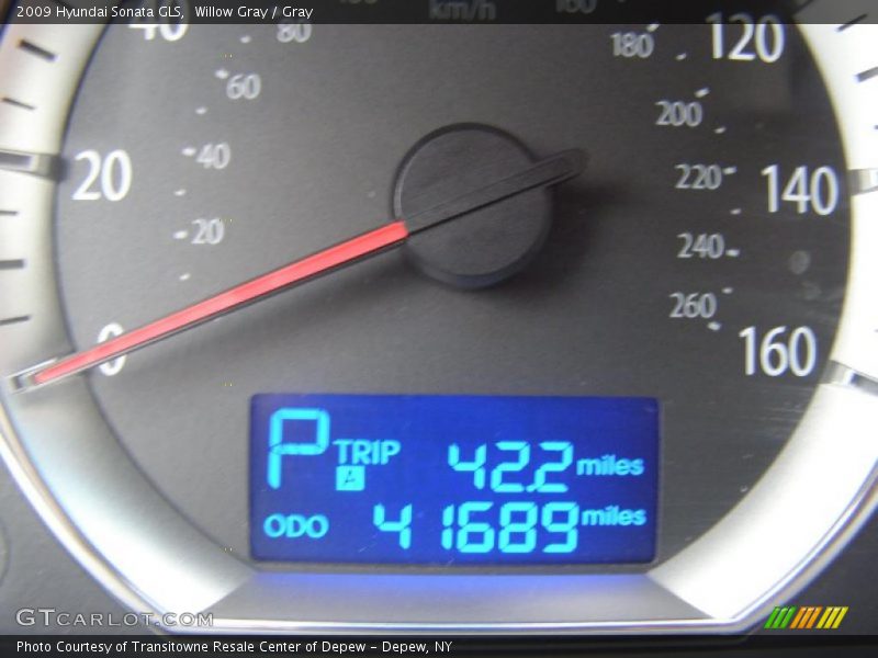 Willow Gray / Gray 2009 Hyundai Sonata GLS