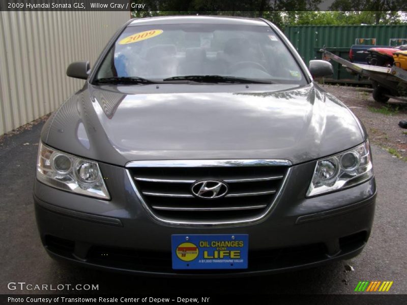 Willow Gray / Gray 2009 Hyundai Sonata GLS