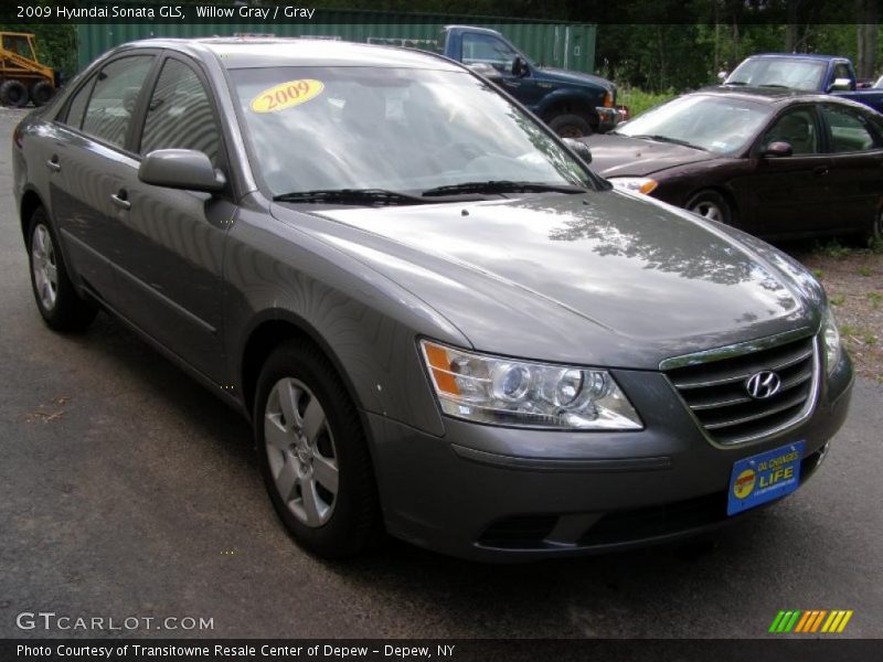 Willow Gray / Gray 2009 Hyundai Sonata GLS