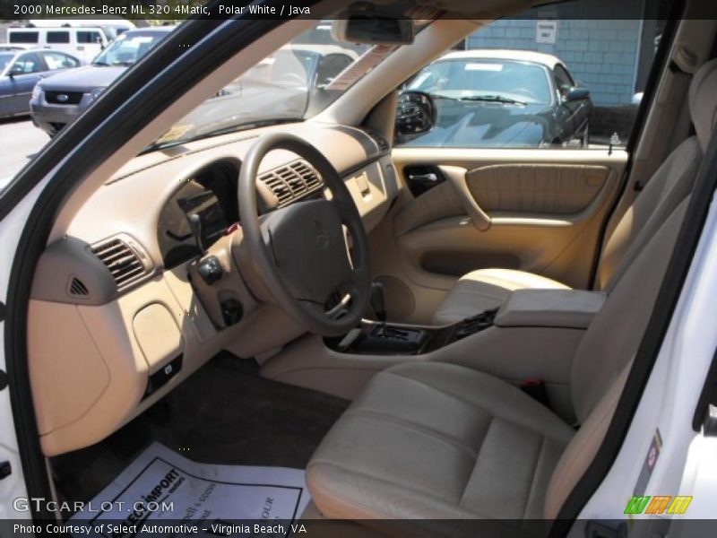 Polar White / Java 2000 Mercedes-Benz ML 320 4Matic