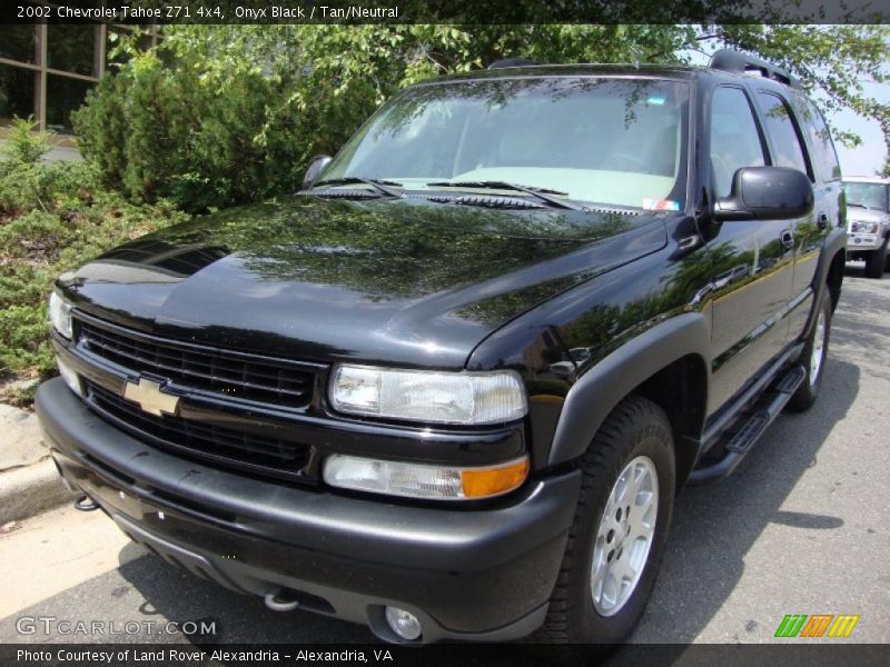 Onyx Black / Tan/Neutral 2002 Chevrolet Tahoe Z71 4x4