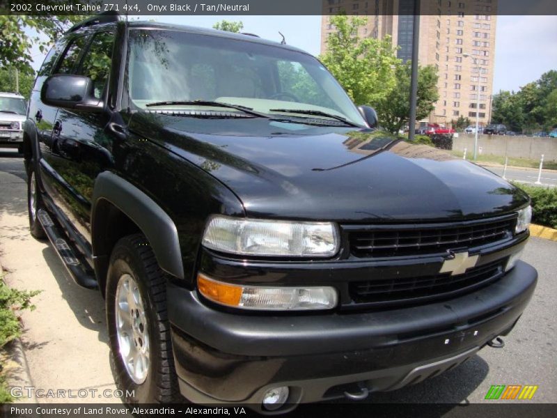 Onyx Black / Tan/Neutral 2002 Chevrolet Tahoe Z71 4x4