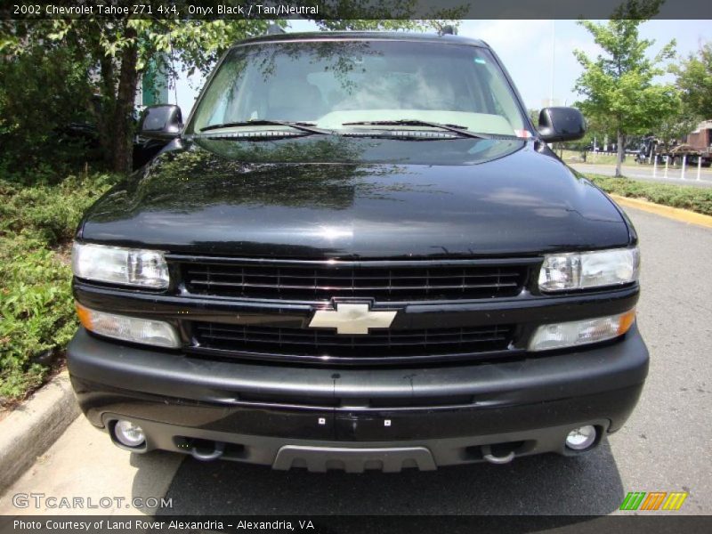 Onyx Black / Tan/Neutral 2002 Chevrolet Tahoe Z71 4x4