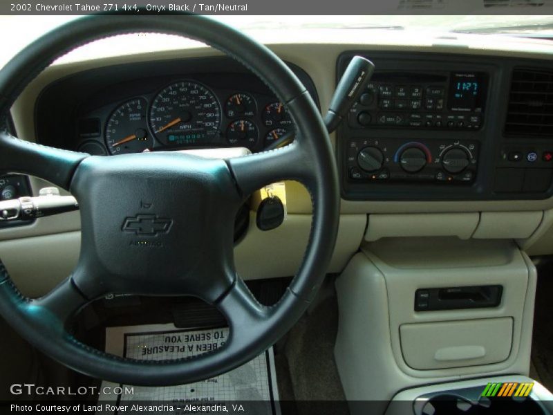 Onyx Black / Tan/Neutral 2002 Chevrolet Tahoe Z71 4x4