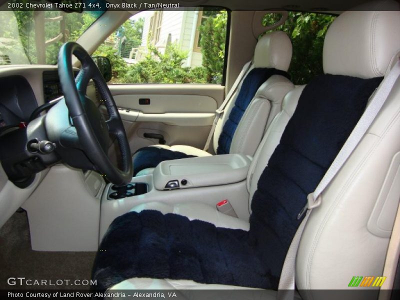Onyx Black / Tan/Neutral 2002 Chevrolet Tahoe Z71 4x4