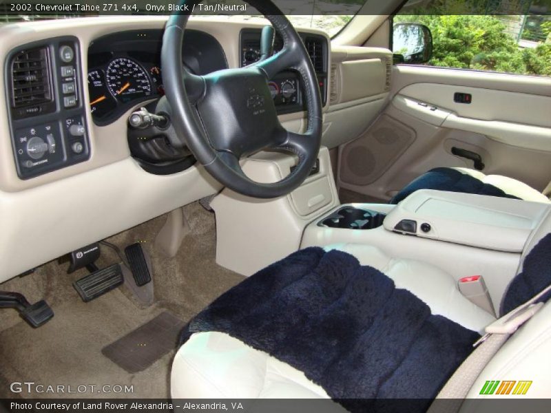 Onyx Black / Tan/Neutral 2002 Chevrolet Tahoe Z71 4x4