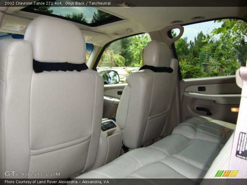 Onyx Black / Tan/Neutral 2002 Chevrolet Tahoe Z71 4x4