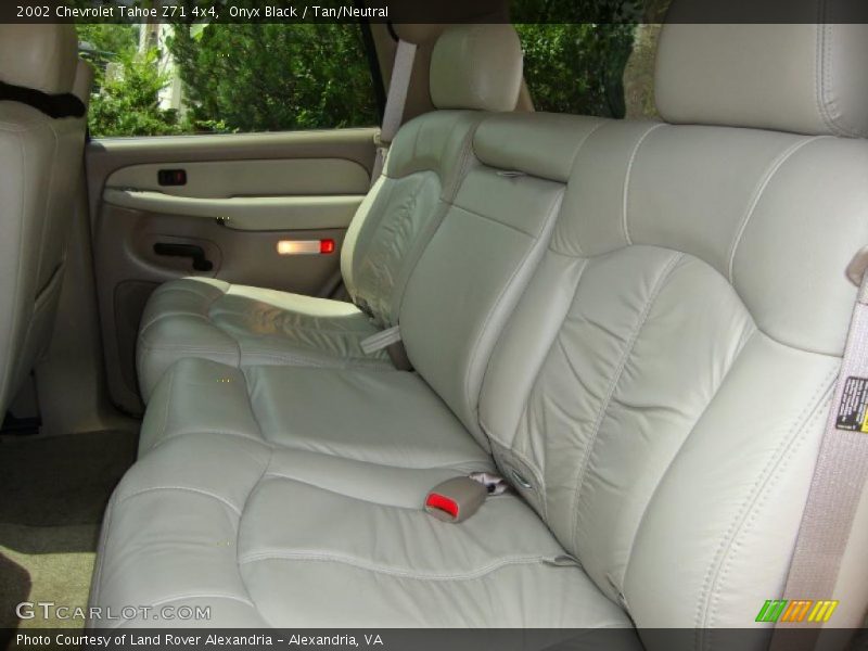 Onyx Black / Tan/Neutral 2002 Chevrolet Tahoe Z71 4x4