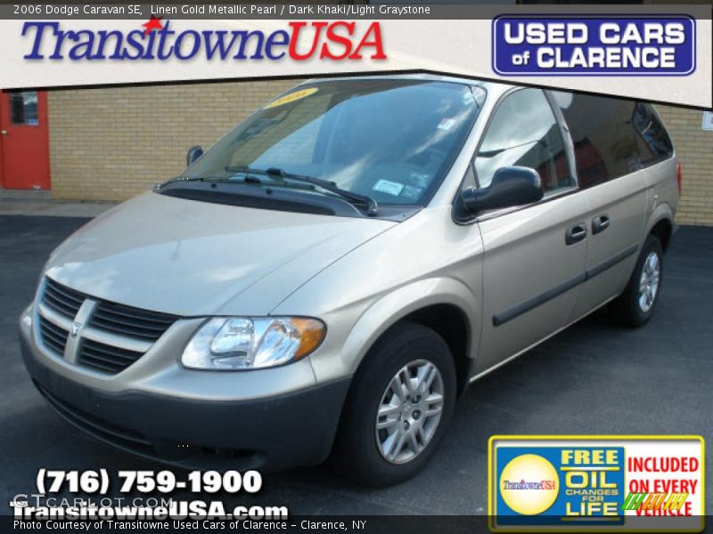 Linen Gold Metallic Pearl / Dark Khaki/Light Graystone 2006 Dodge Caravan SE