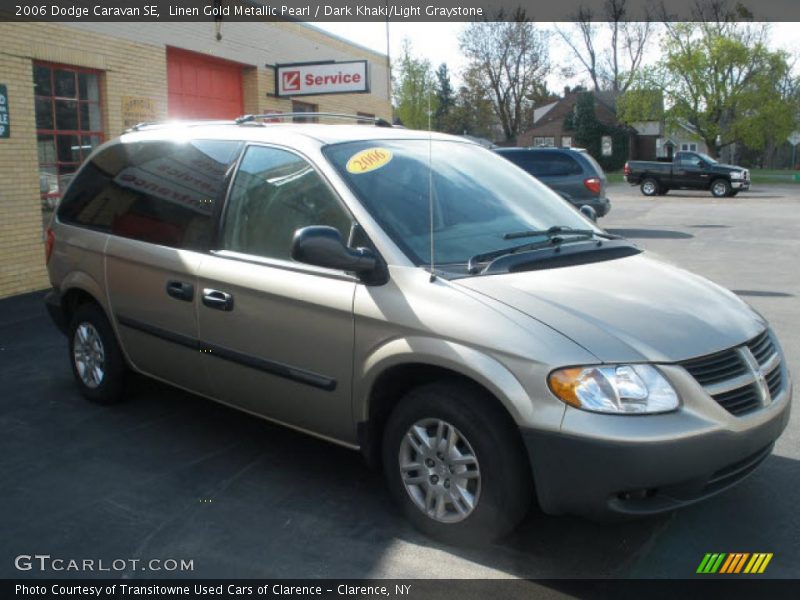 Linen Gold Metallic Pearl / Dark Khaki/Light Graystone 2006 Dodge Caravan SE