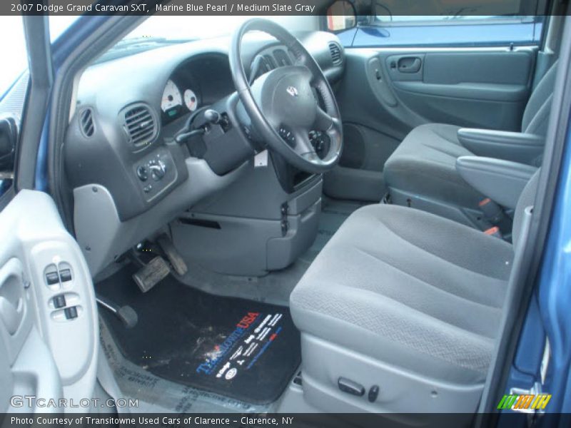 Marine Blue Pearl / Medium Slate Gray 2007 Dodge Grand Caravan SXT