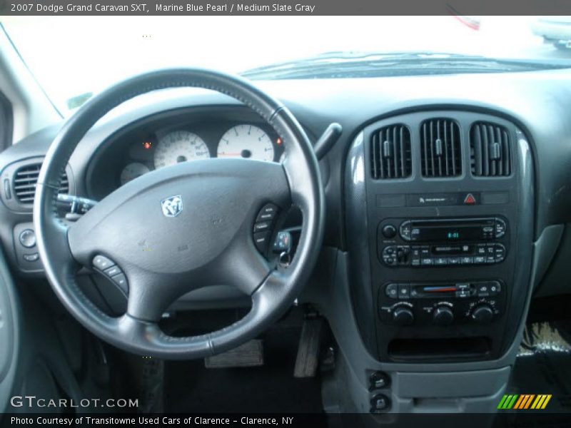 Marine Blue Pearl / Medium Slate Gray 2007 Dodge Grand Caravan SXT