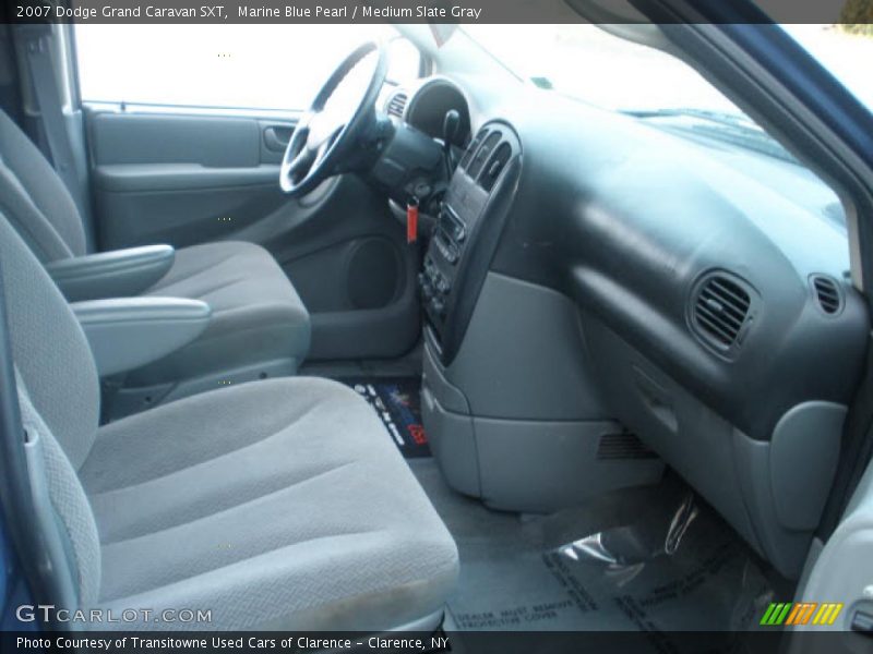 Marine Blue Pearl / Medium Slate Gray 2007 Dodge Grand Caravan SXT