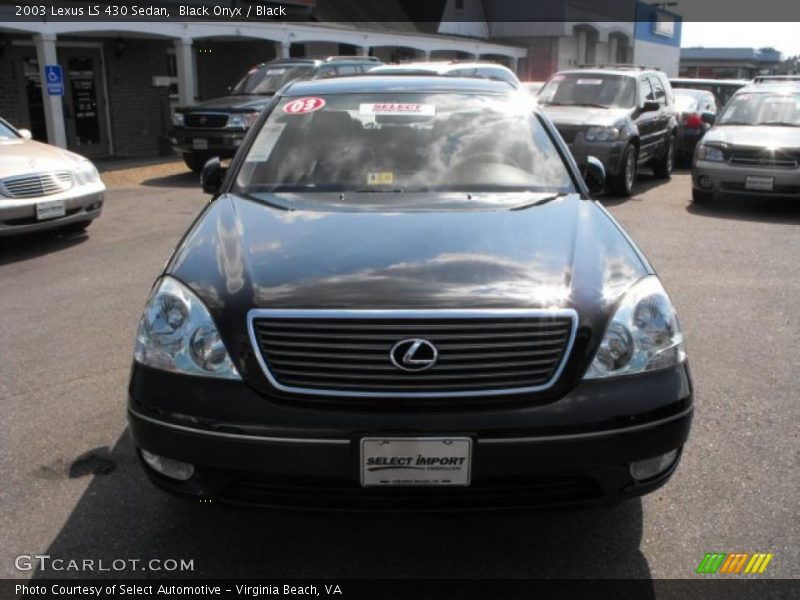 Black Onyx / Black 2003 Lexus LS 430 Sedan