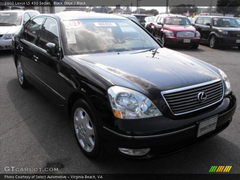 Black Onyx / Black 2003 Lexus LS 430 Sedan
