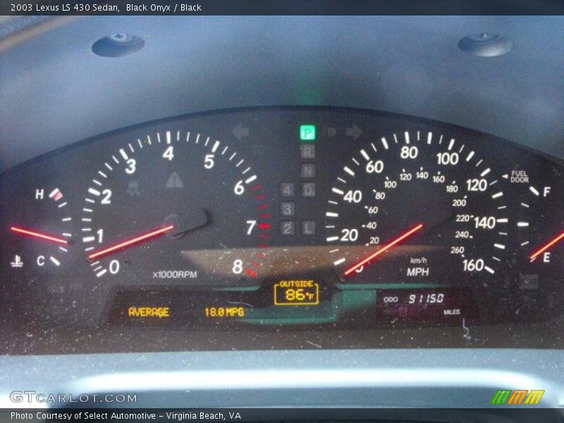 Black Onyx / Black 2003 Lexus LS 430 Sedan