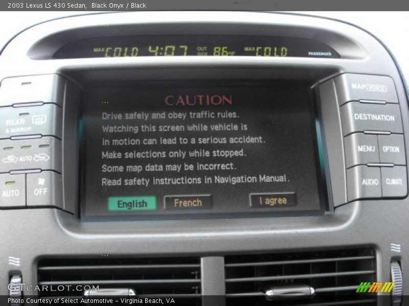 Black Onyx / Black 2003 Lexus LS 430 Sedan