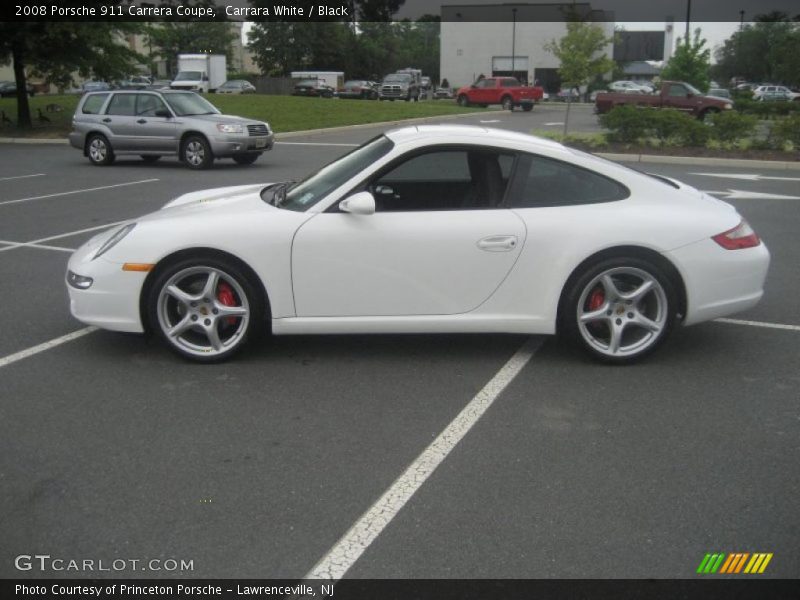 Carrara White / Black 2008 Porsche 911 Carrera Coupe