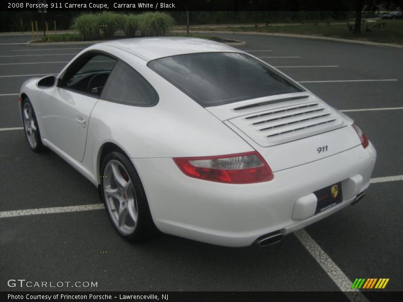 Carrara White / Black 2008 Porsche 911 Carrera Coupe