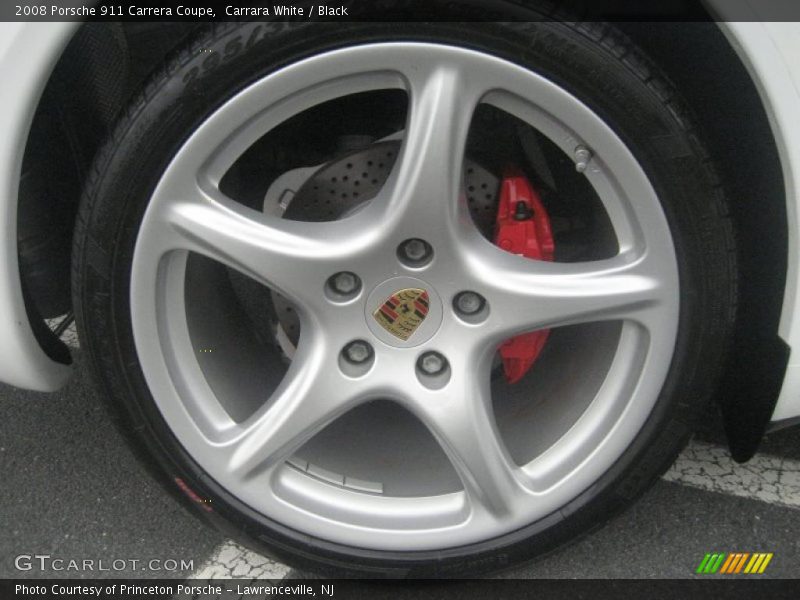 Carrara White / Black 2008 Porsche 911 Carrera Coupe