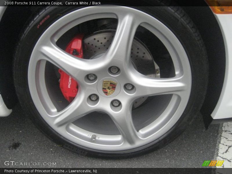 Carrara White / Black 2008 Porsche 911 Carrera Coupe
