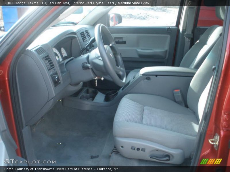 Inferno Red Crystal Pearl / Medium Slate Gray 2007 Dodge Dakota ST Quad Cab 4x4