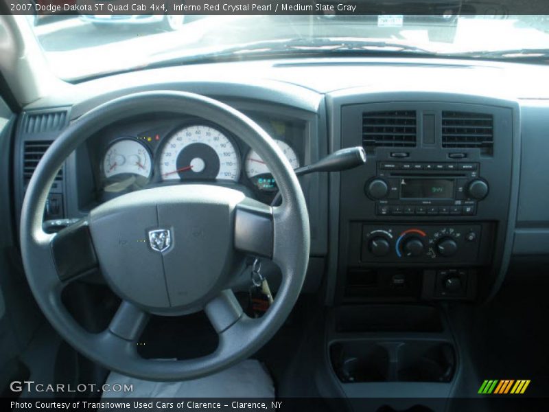 Inferno Red Crystal Pearl / Medium Slate Gray 2007 Dodge Dakota ST Quad Cab 4x4