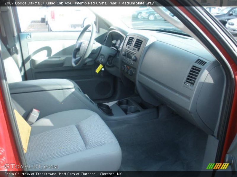 Inferno Red Crystal Pearl / Medium Slate Gray 2007 Dodge Dakota ST Quad Cab 4x4