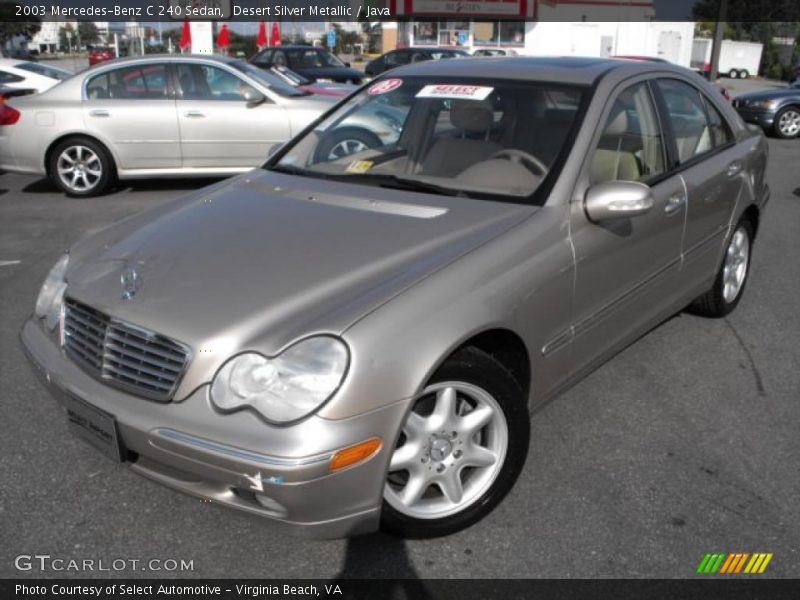 Desert Silver Metallic / Java 2003 Mercedes-Benz C 240 Sedan