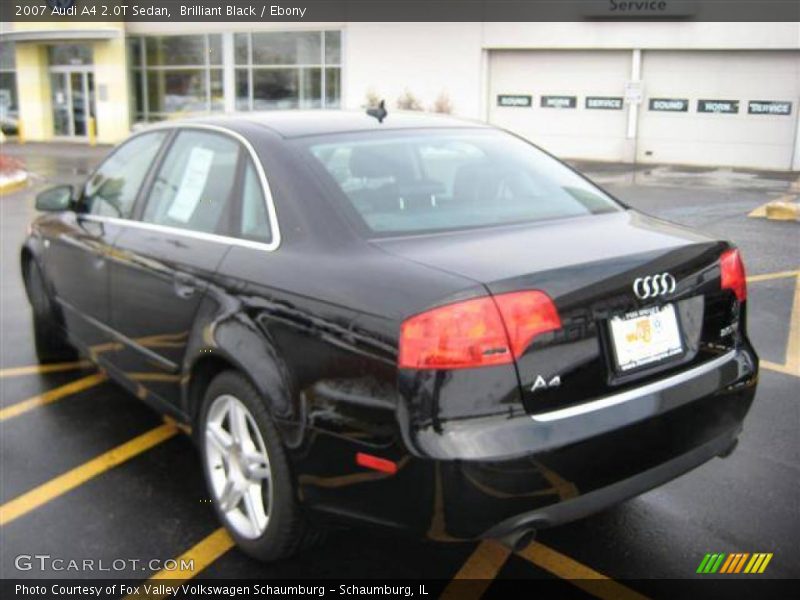 Brilliant Black / Ebony 2007 Audi A4 2.0T Sedan