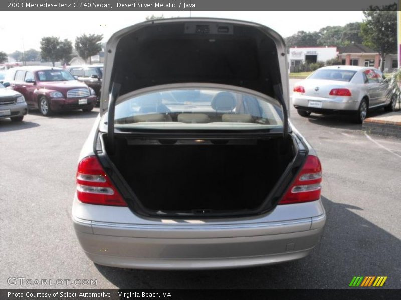 Desert Silver Metallic / Java 2003 Mercedes-Benz C 240 Sedan