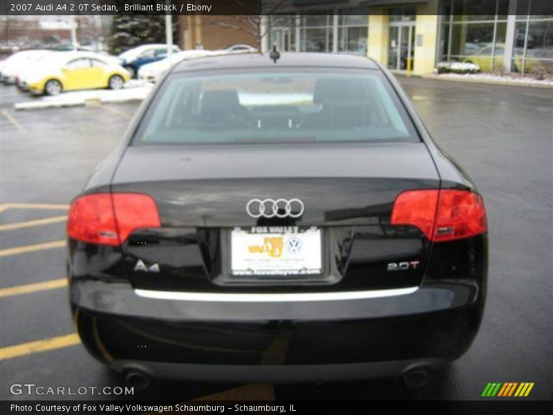 Brilliant Black / Ebony 2007 Audi A4 2.0T Sedan