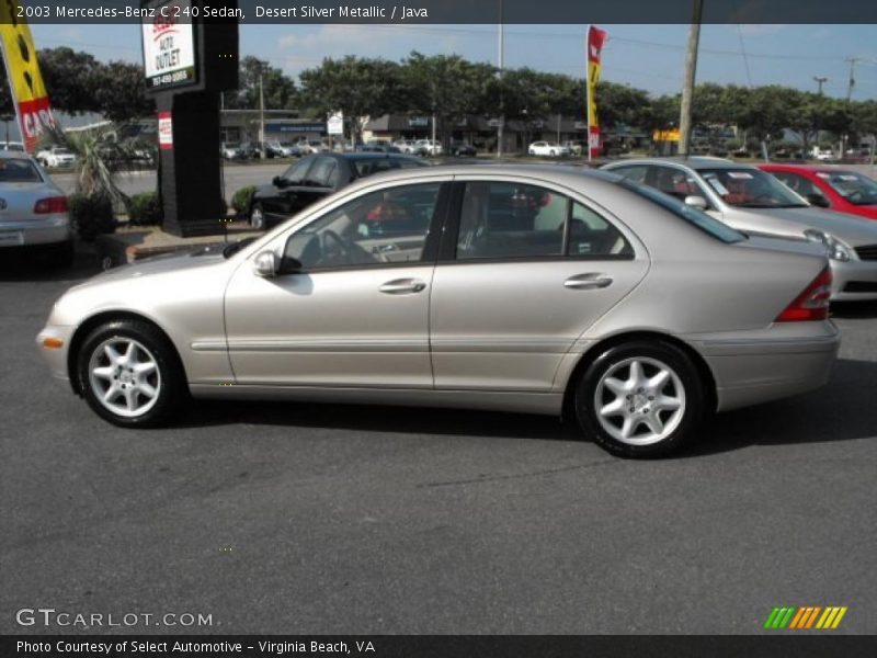 Desert Silver Metallic / Java 2003 Mercedes-Benz C 240 Sedan