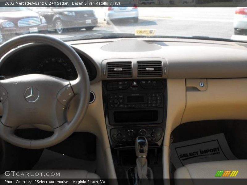 Desert Silver Metallic / Java 2003 Mercedes-Benz C 240 Sedan