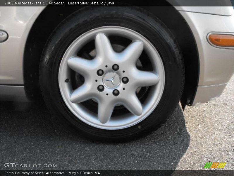 Desert Silver Metallic / Java 2003 Mercedes-Benz C 240 Sedan