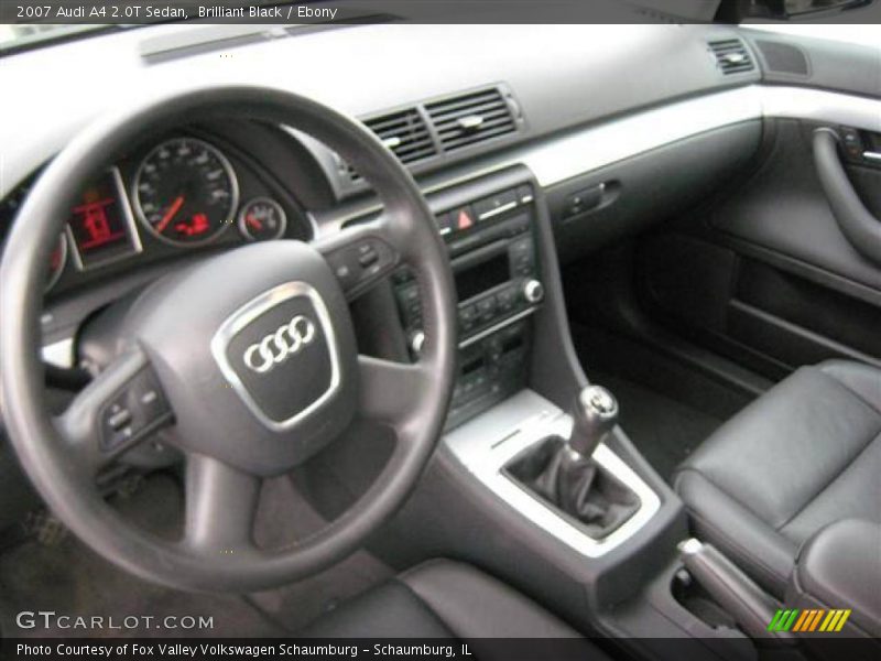 Brilliant Black / Ebony 2007 Audi A4 2.0T Sedan