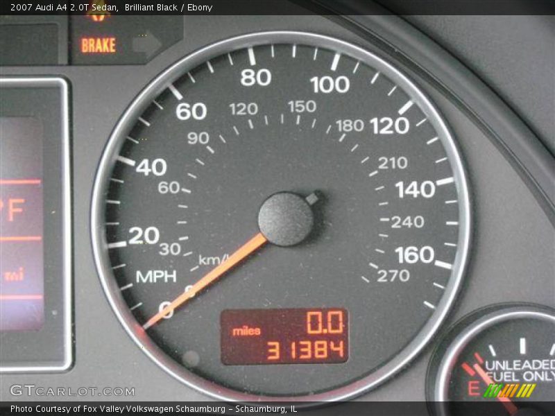 Brilliant Black / Ebony 2007 Audi A4 2.0T Sedan