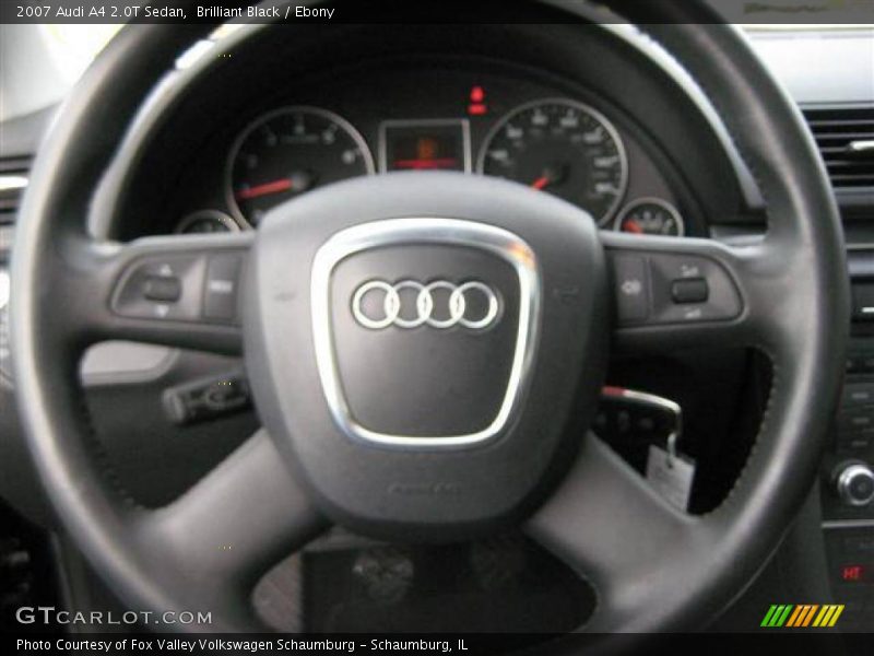Brilliant Black / Ebony 2007 Audi A4 2.0T Sedan