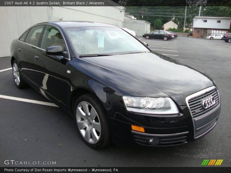 Brilliant Black / Amaretto 2007 Audi A6 4.2 quattro Sedan