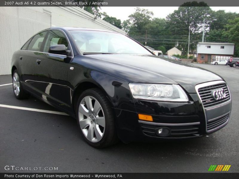 Brilliant Black / Amaretto 2007 Audi A6 4.2 quattro Sedan