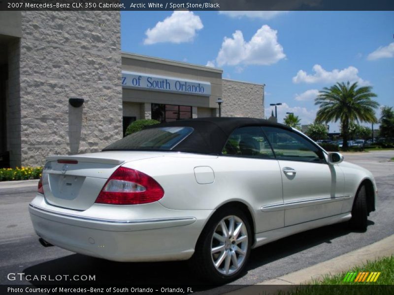 Arctic White / Sport Stone/Black 2007 Mercedes-Benz CLK 350 Cabriolet
